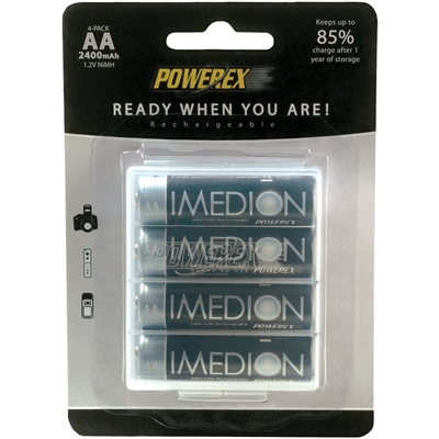 Imedion 4 pack AA Rechargeable batteries