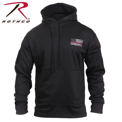 Rothco Thin Red Line Concealed Carry Hoodie - Black