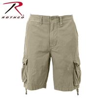 Rothco Vintage Infantry Utility Shorts - Khaki - 2XL