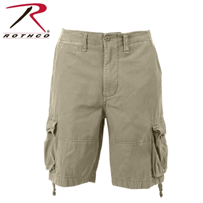 Rothco Vintage Infantry Utility Shorts - Khaki - 3XL