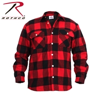 Rothco Fleece Lined Flannel Shirt - Red