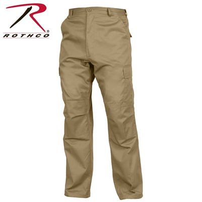 Rothco Relaxed Fit Zipper Fly BDU Pants - Khaki