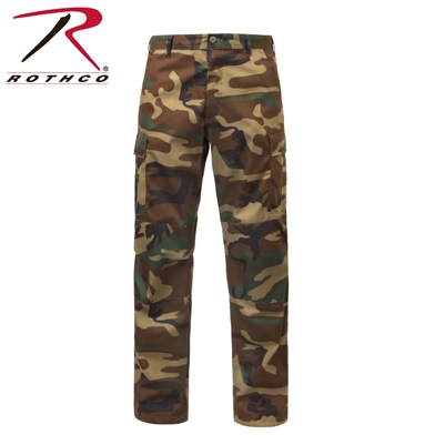 Rothco Relaxed Fit Zipper Fly BDU Pants - Woodland - 3XL