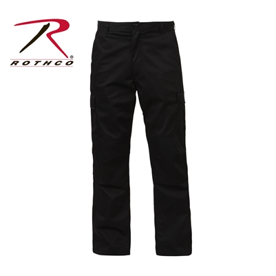 Rothco Relaxed Fit Zipper Fly BDU Pants - Black