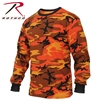 Rothco Long Sleeve Colored Camo T-Shirt - Savage Orange