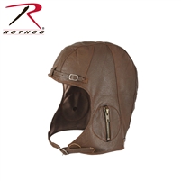 Rothco WWII Style Leather Pilot's Helmet - Medium / Large