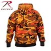 Rothco Pullover Hooded Sweatshirt - Savage Orange Camo - 3XL