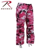 Rothco Womens Paratrooper Colored Camo Fatigues - Pink