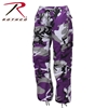 Rothco Womens Paratrooper Colored Camo Fatigues - Ultra Violet