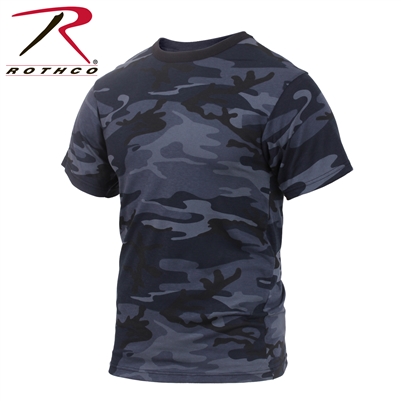 Rothco Colored Camo T-Shirt - Midnight Blue