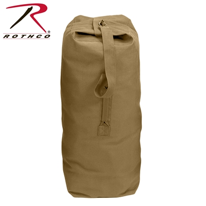 Rothco Heavyweight Top Load Canvas Duffle Bag 25x42 - Coyote