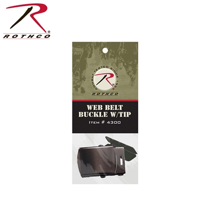 Rothco Web Belt Buckle & Clip Pack - Black