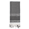 A Rothco lightweight shemagh in black and white.