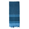 A Rothco lightweight shemagh in blue and black.