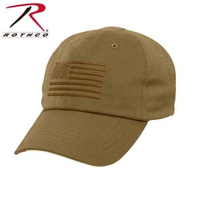 Rothco Tactical Operator Cap With US Flag - Coyote Brown