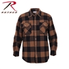 Extra Heavyweight Buffalo Plaid Flannel Shirt - Brown