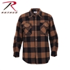 Rothco Extra Heavyweight Buffalo Plaid Flannel Shirt - Brown - 3XL