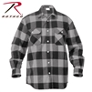 Rothco Extra Heavyweight Buffalo Plaid Flannel Shirt - Grey - 2XL