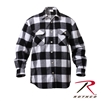 Rothco Extra Heavyweight Buffalo Plaid Flannel Shirt - White - 2XL