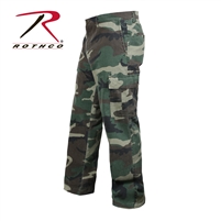 Rothco Vintage 6-Pocket Flat Front Fatigue Pants - Woodland