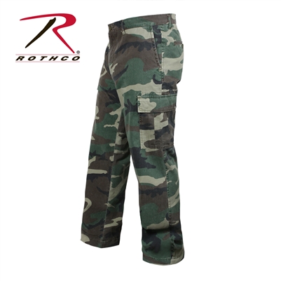 Rothco Vintage 6-Pocket Flat Front Fatigue Pants - Woodland