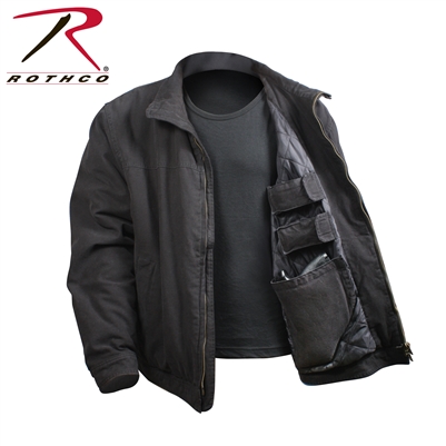 Rothco 3 Season Concealed Carry Jacket - Black 2XL