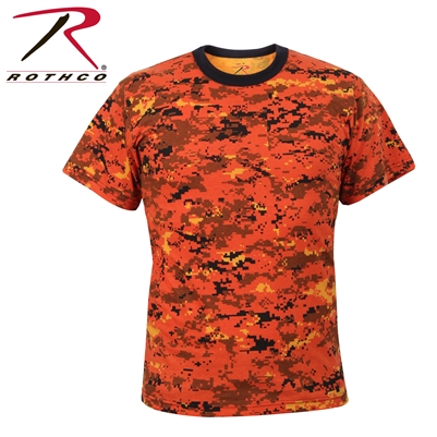 Rothco Digital Camo T-Shirt - Orange