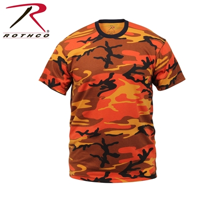 Rothco Colored Camo T-Shirt - Savage Orange