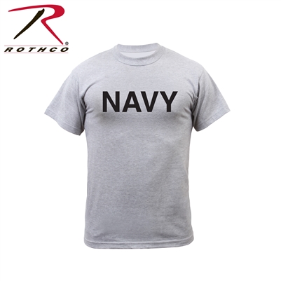 Rothco Grey Physical Training T-Shirt - Navy