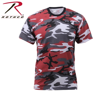 Rothco Colored Camo T-Shirt - Red