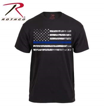Rothco Thin Blue Line Flag T Shirt