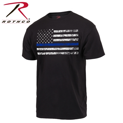 Rothco Thin Blue Line Flag T Shirt