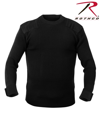 Rothco Acrylic Commando Sweater - Black