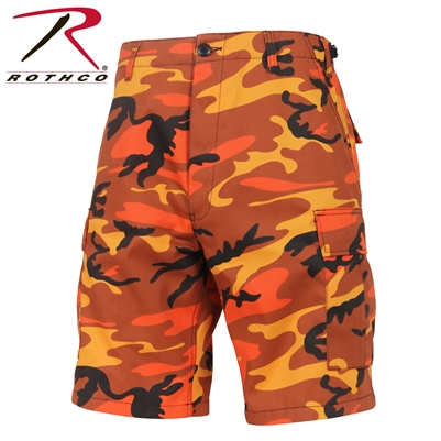 Rothco Colored Camo BDU Shorts - Savage Orange
