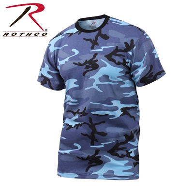 Rothco Colored Camo T-Shirts - Sky Blue