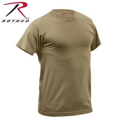 Rothco Quick Dry Moisture Wicking T-Shirt - Coyote