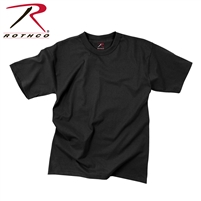 Rothco Solid Color 100% Cotton T-Shirt - Black