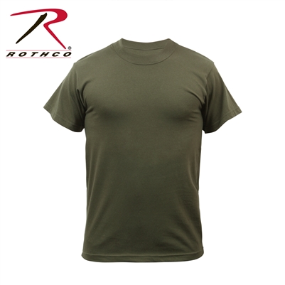 Rothco Solid Color Poly/Cotton Military T-Shirt - Olive Drab - 3XL