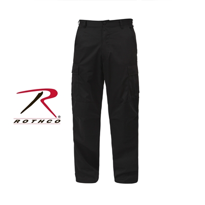 Rothco BDU Pants - Black - Long Lengths