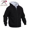 Rothco Heavyweight Sherpa Lined Zippered Sweatshirt - Black