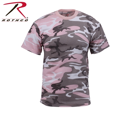 Rothco Colored Camo T-Shirt - Subdued Pink