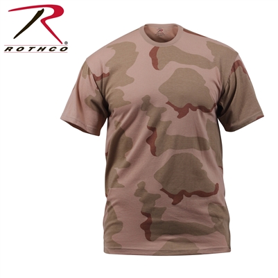 Rothco Camo T-Shirt - Tri-Color Desert