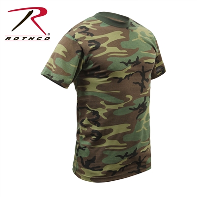 Rothco Camo T-Shirt - Woodland