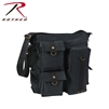 Rothco Vintage Multi Pocket Messenger Bag - Black