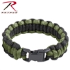 Rothco Two-Tone Paracord Bracelet - Olive Drab / Black