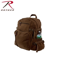 Rothco Jumbo Vintage Canvas Backpack - Brown