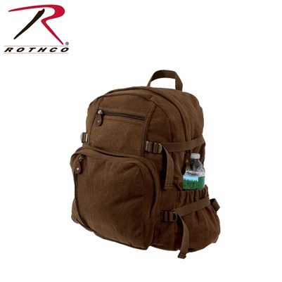 Rothco Jumbo Vintage Canvas Backpack - Brown