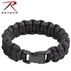 Rothco Solid Color Paracord Bracelet - Black