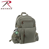 Rothco Jumbo Vintage Canvas Backpack - Olive Drab