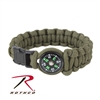 Rothco Paracord Compass Bracelet - Olive